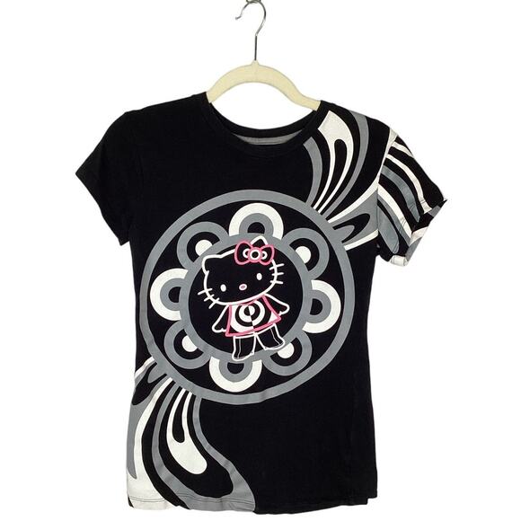 M.A.C. x Hello Kitty Womens T-Shirt Black 2 or S Limited Edition Rare Unique - Picture 2 of 12
